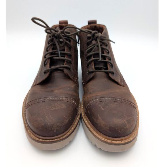 Clarks Weltridge Side Zip Boots Round Toe Men\'s Tan Leather US9.5 EU42.5 main image 6